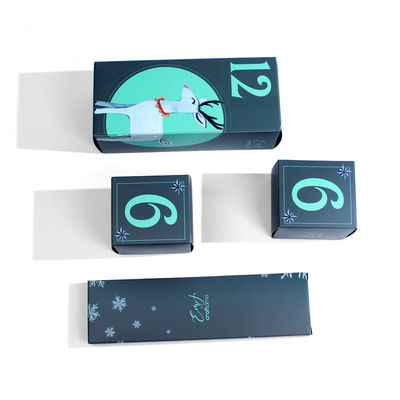 Custom Luxus Papier Weihnachtsgeschenk Blindboxen Verpackung Kosmetik Hautpflege Set