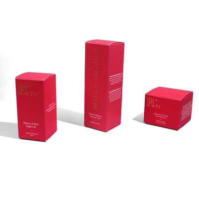 Sehenswertes kosmetisches Verpackungskarton mit einzigartigem Folienstiftungs- und Laminationsdesign