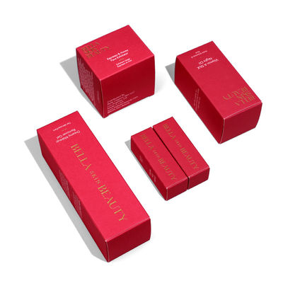 Sehenswertes kosmetisches Verpackungskarton mit einzigartigem Folienstiftungs- und Laminationsdesign