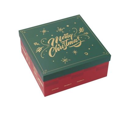Festlich gestaltete Geschenkbox für Weihnachtsfeiertage personalisierte Verpackungskisten