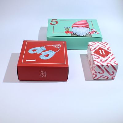 Custom Box Designs Leere Geschenkbox Weihnachtskalenderbox Personalisierte Verpackungskisten