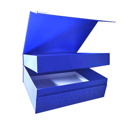 Blaue Geschenkpapierbox Doppelschicht personalisierte Kartons für individuelle Einzelhandelsverpackungen