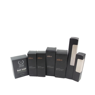 Individuelle Bartprodukt-Verpackungsschachteln mit kostenlosem Design-Support und Goldfolienlogo